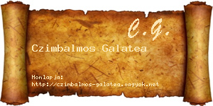 Czimbalmos Galatea névjegykártya